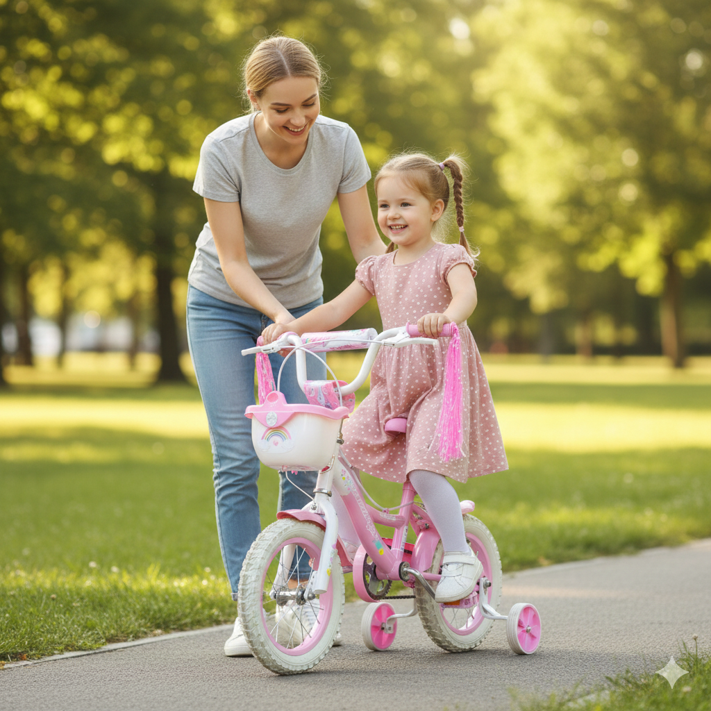 Bicicleta Bimex Valeria Infantil R12 Rosa