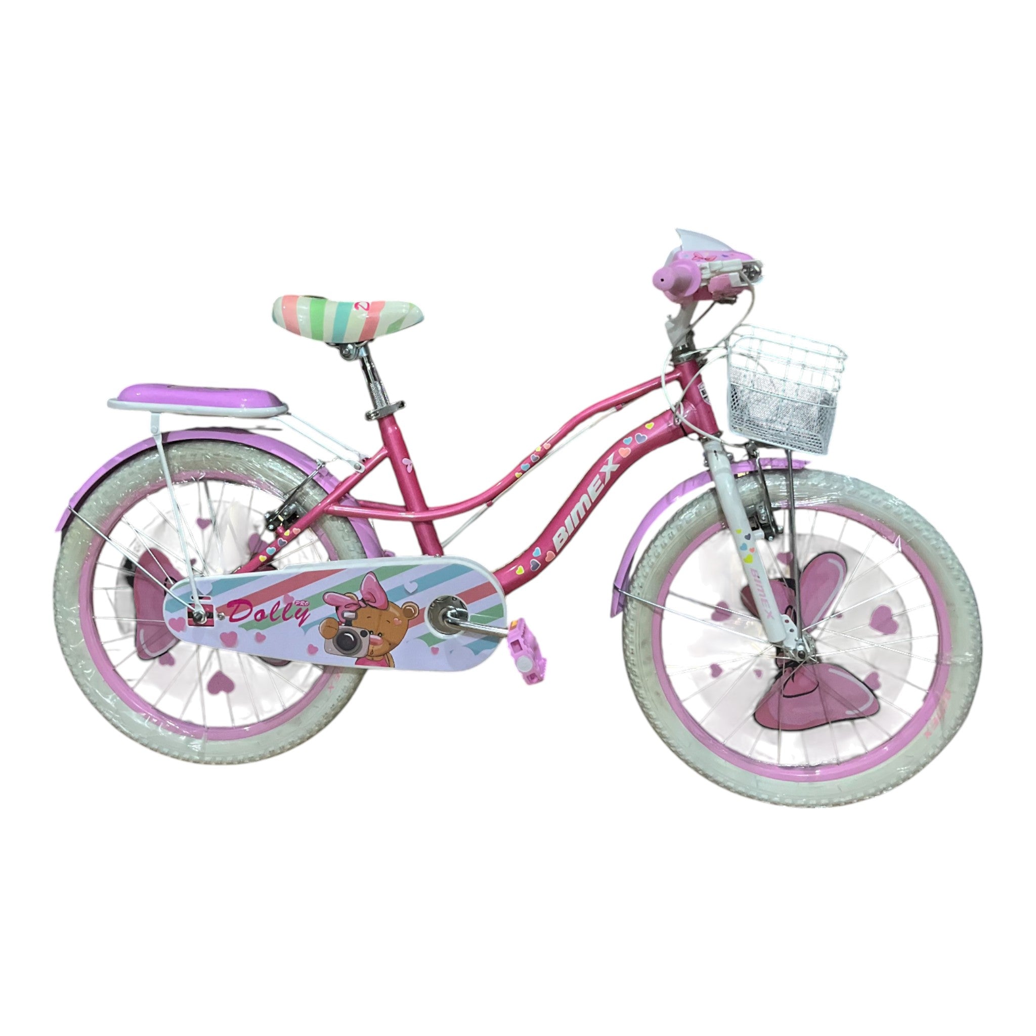 Bicicleta Bimex Dolly R20 Con Sonido Rosa